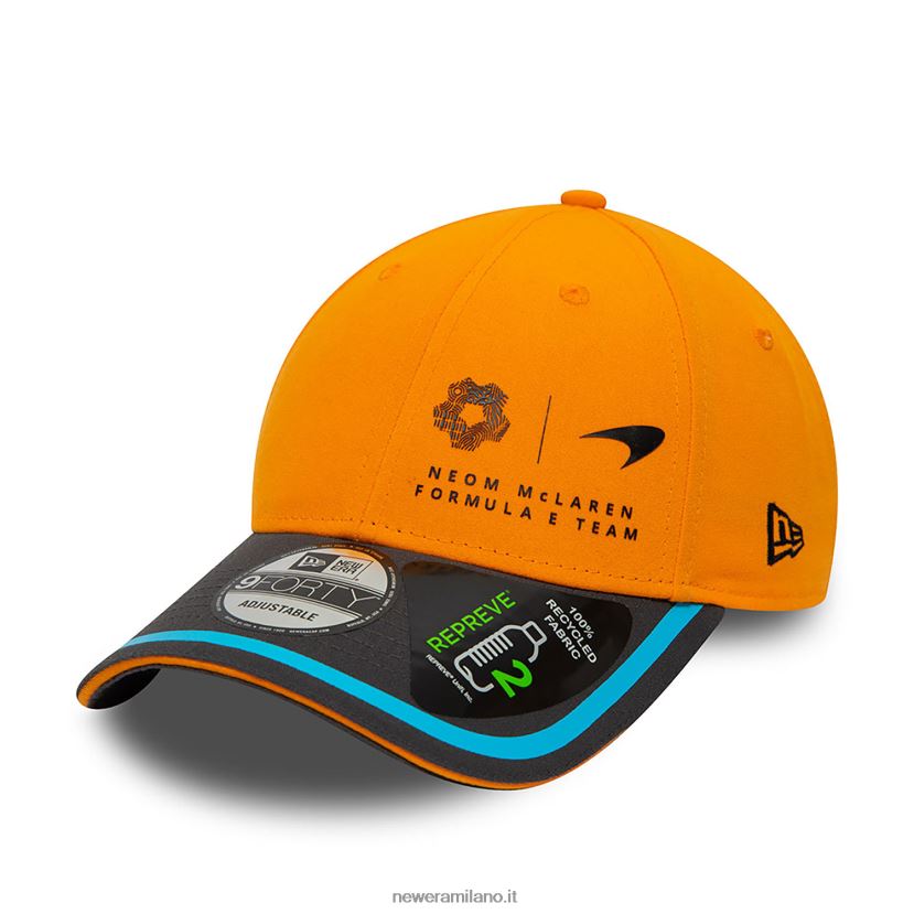 New Era Z282J21710 Cappellino regolabile mclaren formula e team arancione 9forty