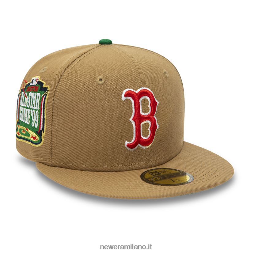 New Era Z282J21083 cappellino aderente Boston Red Sox Camel 59fifty
