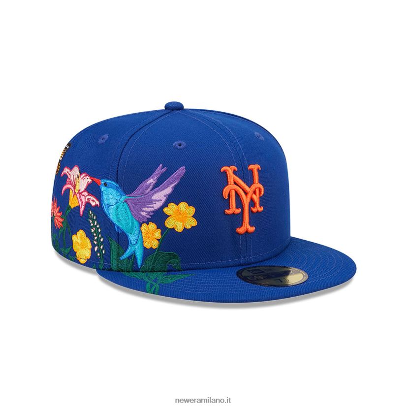 New Era Z282J21303 cappello aderente new york mets mlb blooming blue 59fifty