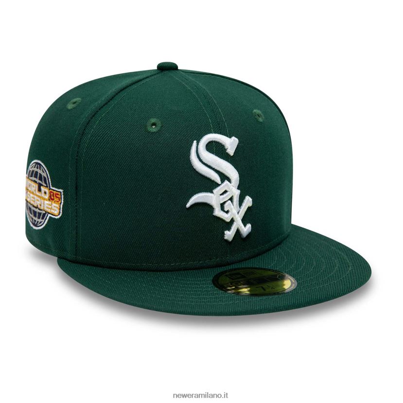 New Era Z282J21350 Cappellino aderente Chicago White Sox Forest Green 59fifty