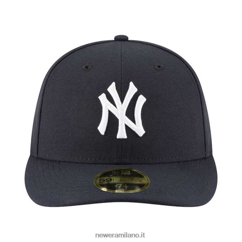 New Era Z282J21386 cappellino a basso profilo dei New York Yankees ac perf navy 59fifty