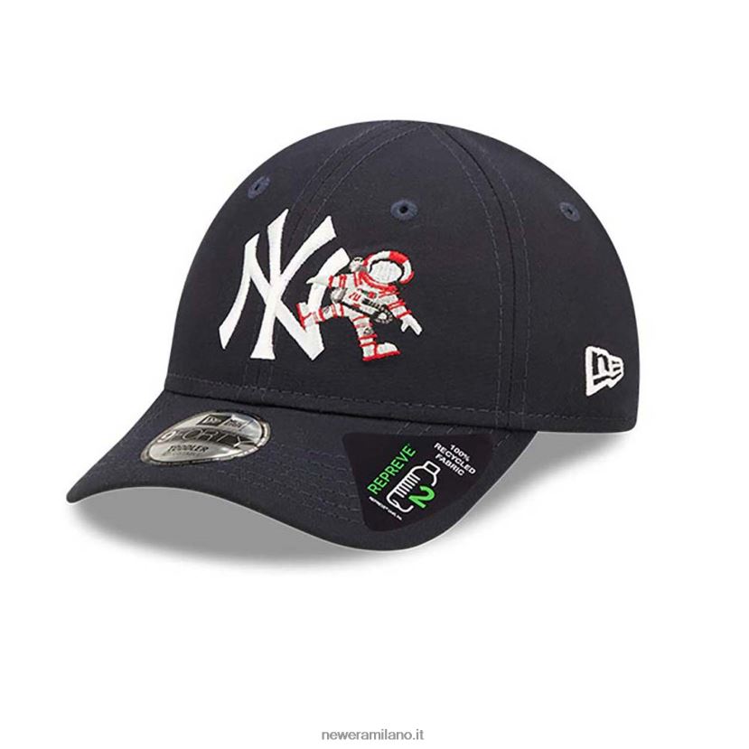 New Era Z282J21527 cappellino regolabile New York Yankees Repreve Toddler Space Blue 9forty