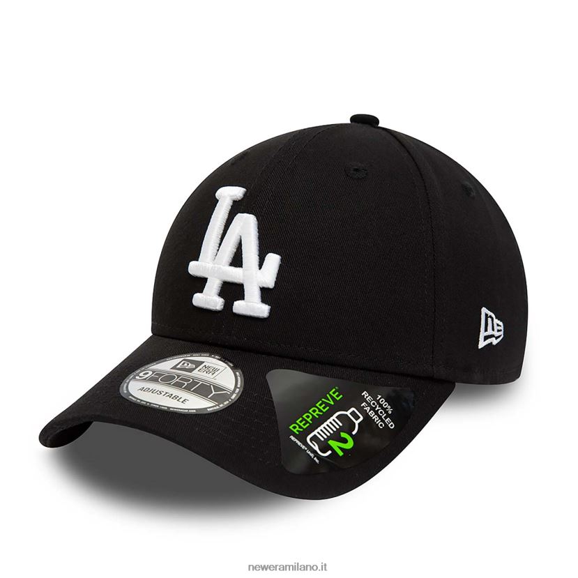 New Era Z282J21568 La Dodgers Repreve League Essential Black 9forty cappellino regolabile