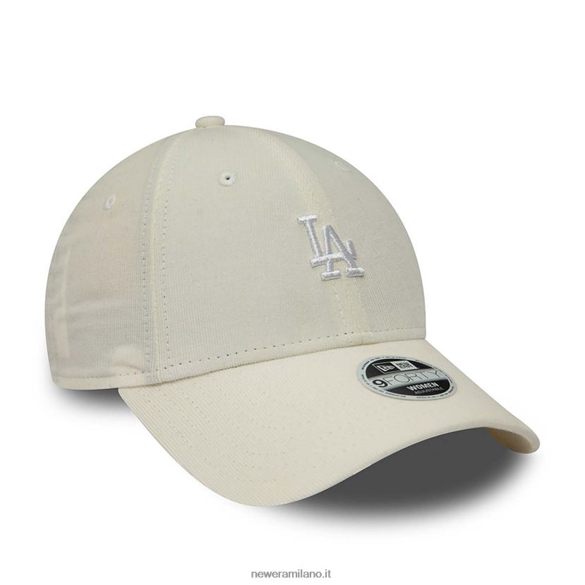 New Era Z282J21700 cappellino regolabile 9forty beige chiaro con mini logo dei New York Yankees da donna