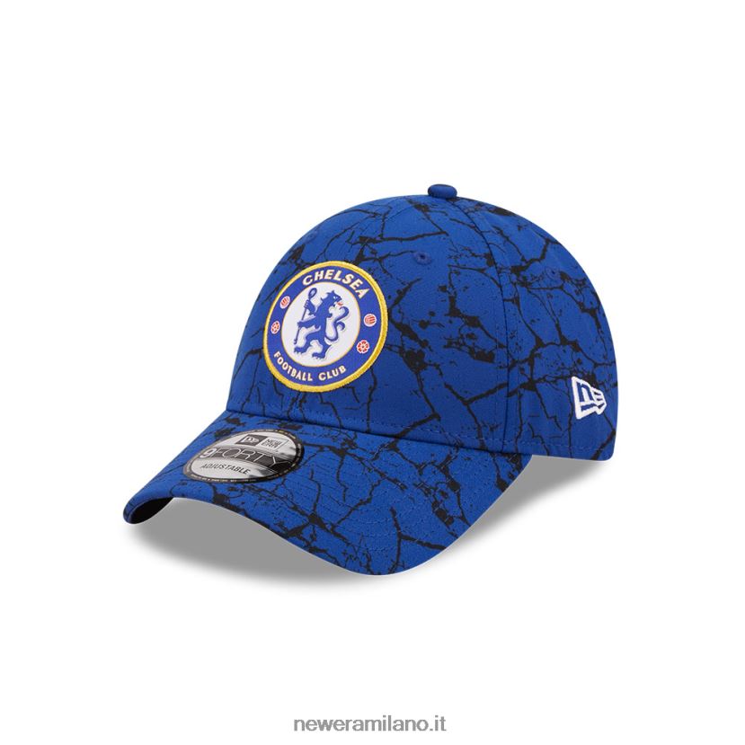 New Era Z282J21718 cappellino regolabile chelsea fc lion crest marmo blu 9forty