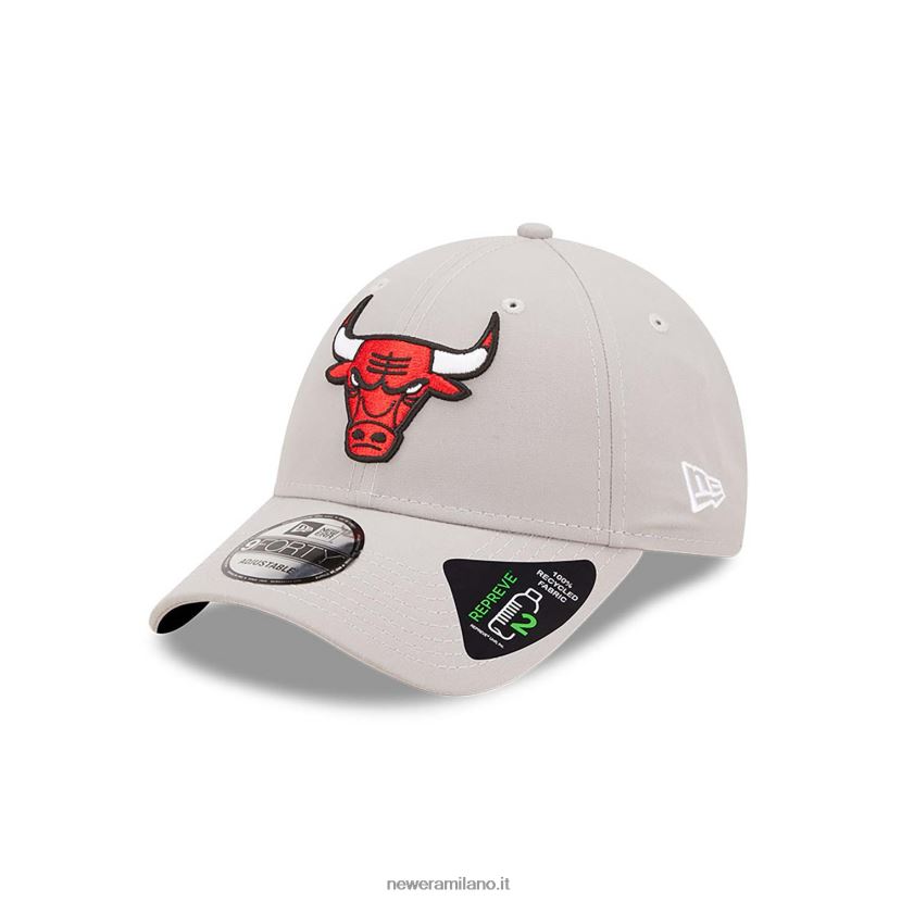 New Era Z282J21770 cappellino regolabile Chicago Bulls Repreve 9forty grigio