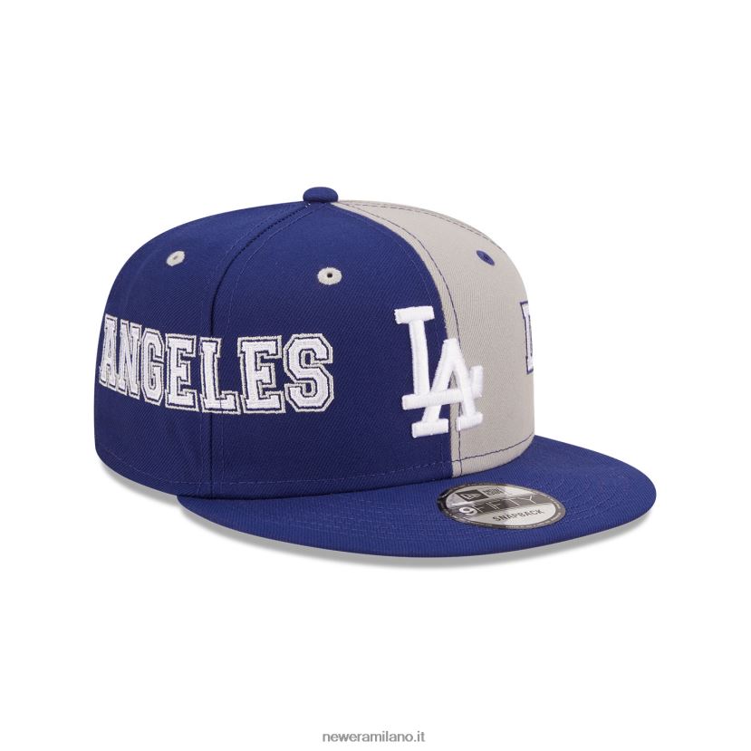 New Era Z282J21886 cappellino snapback 9fifty blu scuro dei la Dodgers teamsplit