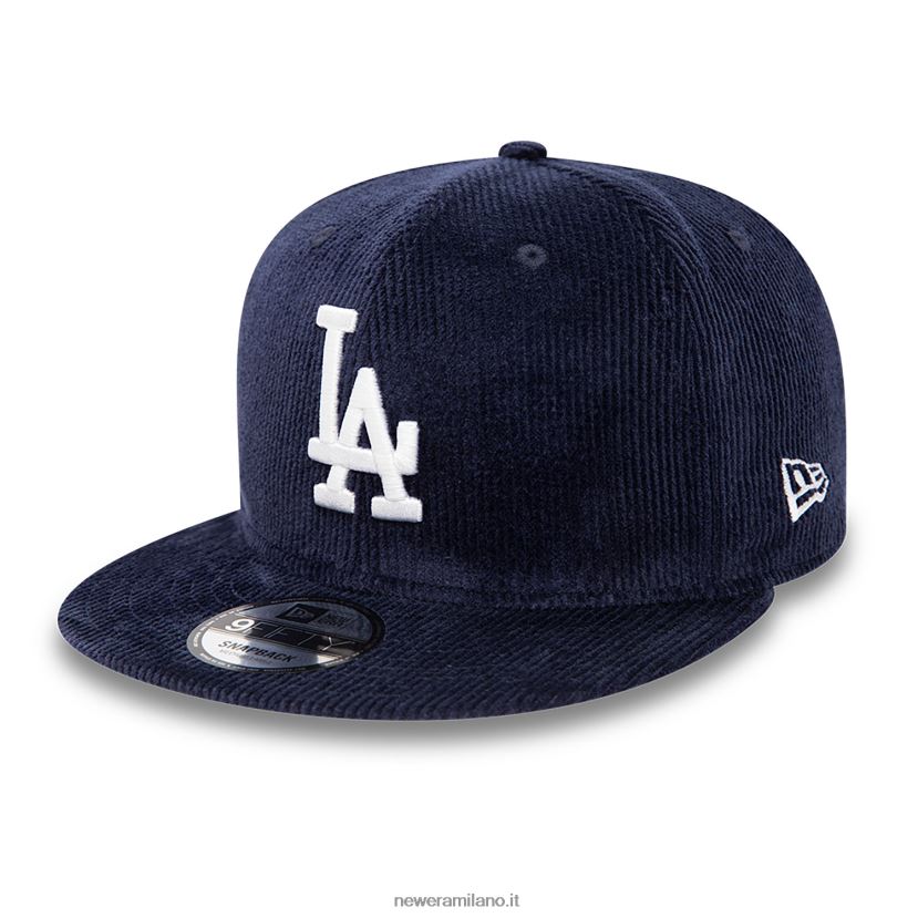 New Era Z282J21953 cappellino snapback 9fifty blu scuro con cordino colore della squadra dei la Dodgers