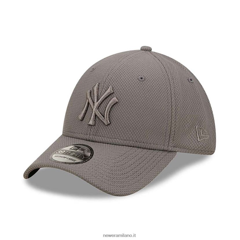 New Era Z282J22159 cappellino elasticizzato grigio 39thirty dei New York Yankees Diamond Era