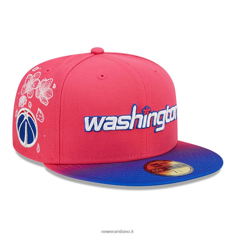 New Era Z282J2337 cappellino aderente Washington Wizards Authentics City Edition rosa 59fifty