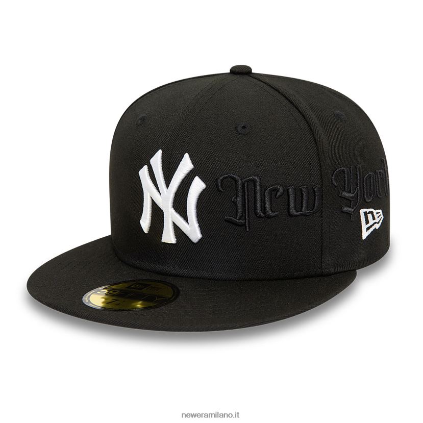 New Era Z282J2626 cappellino nero 59fifty dei New York Yankees