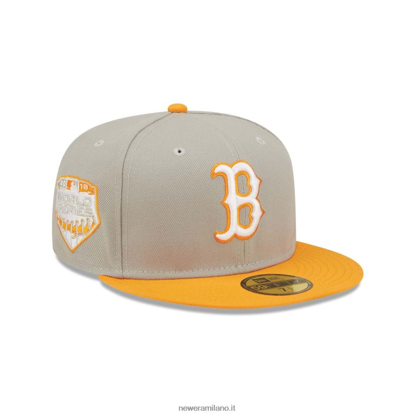 New Era Z282J2930 cappellino aderente Boston Red Sox Orange Soda 59fifty grigio