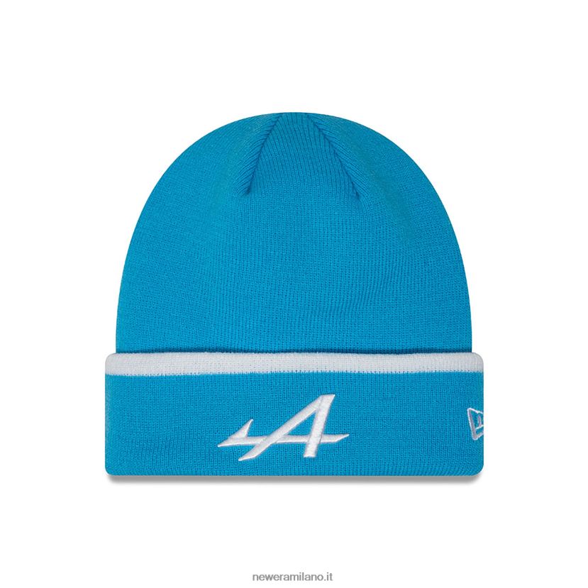 New Era Z282J22388 berretto blu con polsino a righe alpine