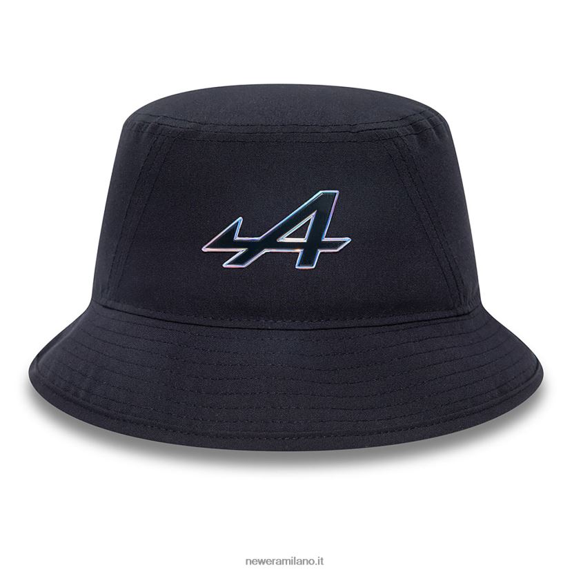New Era Z282J22306 cappello a secchiello blu navy con stemma iridescente alpino
