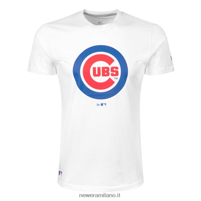 New Era Z282J23049 t-shirt bianca con logo della squadra dei Chicago Cubs